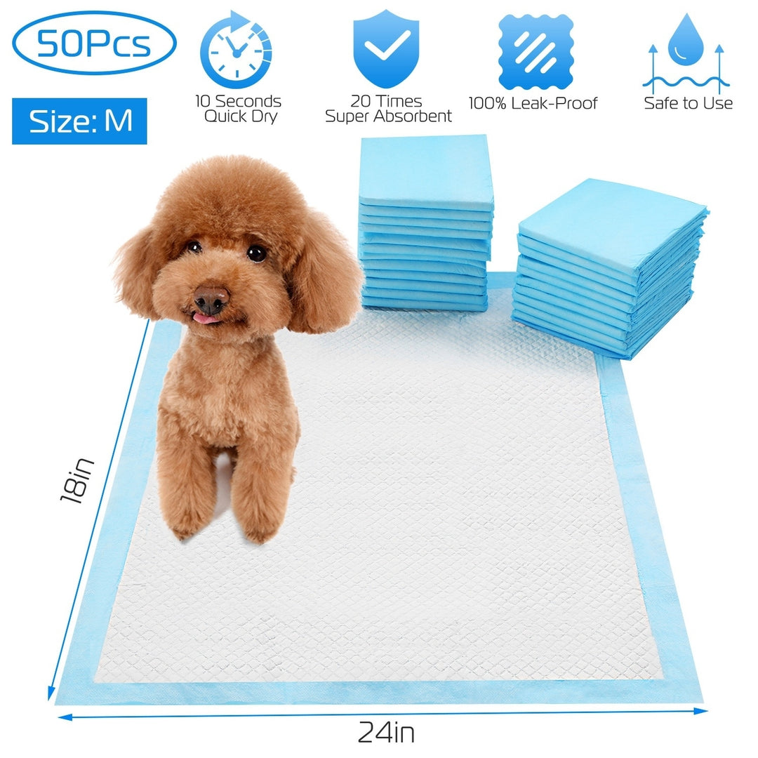 50 Pcs Dog Training Pads 24x18 Inch Super Absorbent Puppy Cat Potty Mats Image 2