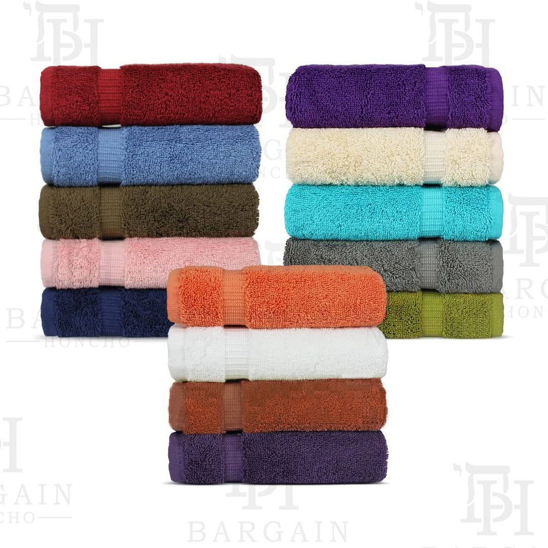 10 Pack 100 Cotton Kitchen Dish Cloths 12x12 Absorbent Multi-Color Cleaning Cloths Image 1