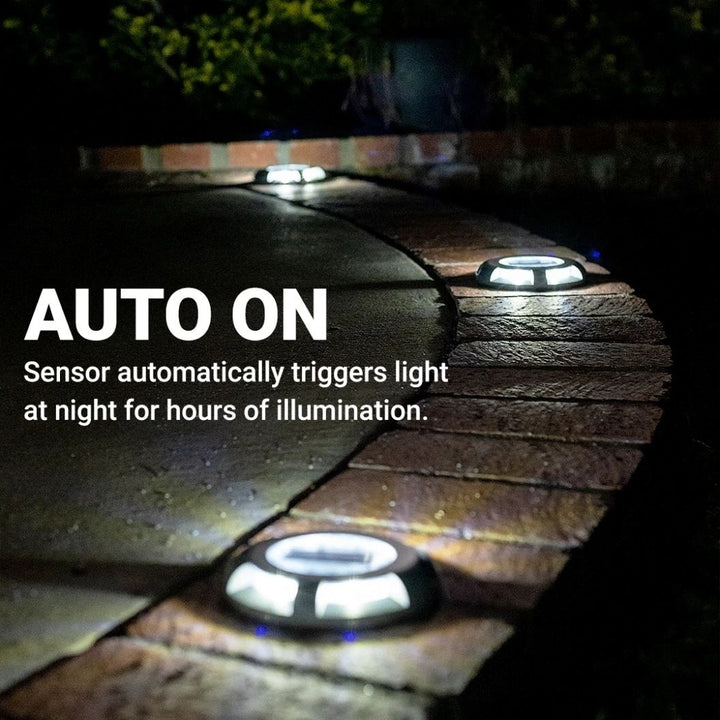 (4 Pack) LifeProof LED Driveway Deck Weatherproof Solar Light Image 7