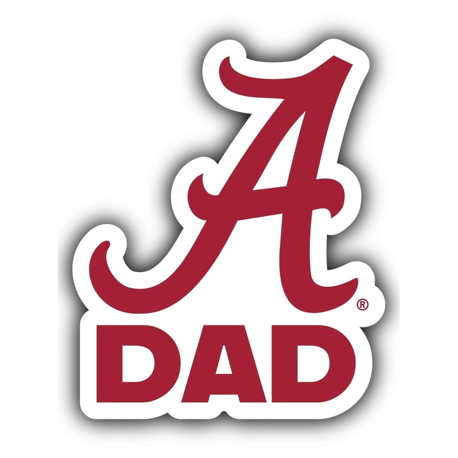 Alabama Crimson Tide 4-Inch Proud Dad Die Cut Decal Image 1