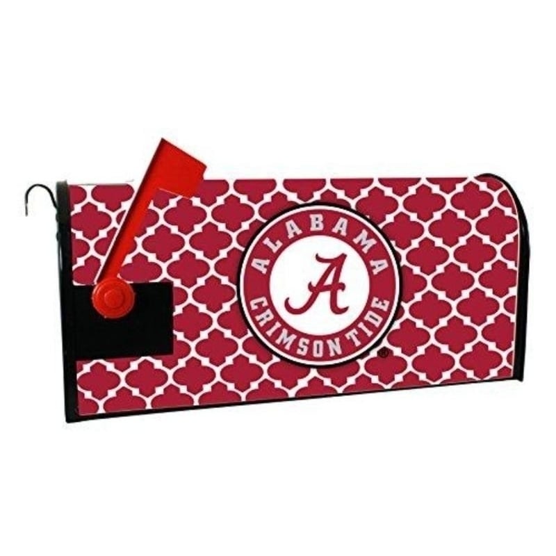 Alabama Crimson Tide NCAA Officially Licensed Mailbox Cover Moroccan Design Image 1