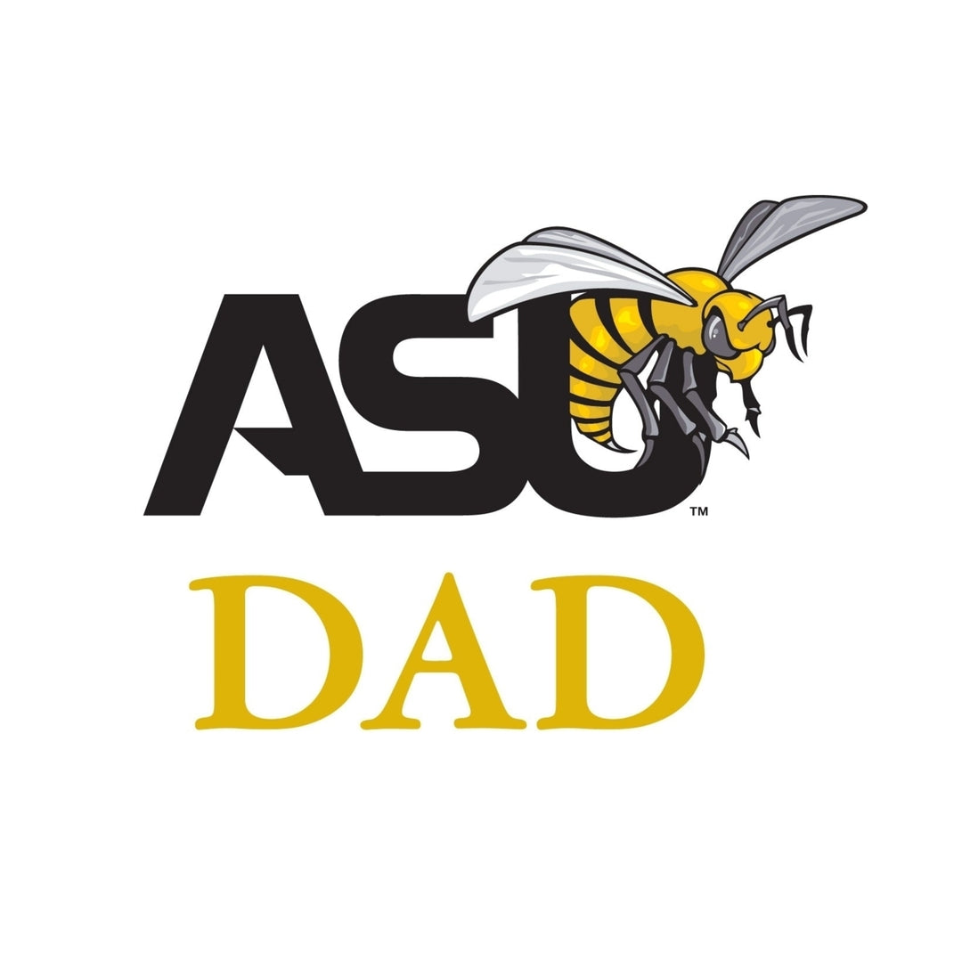 Alabama State University 4-Inch Dad NCAA Vinyl Decal Sticker for Fans, Students, and Alumni Image 1