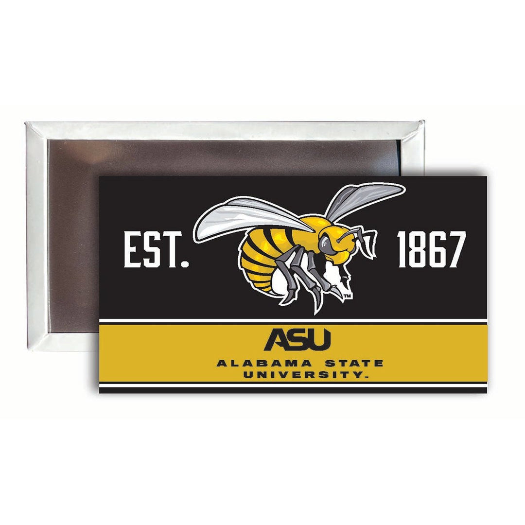 Alabama State University 2x3-Inch NCAA Vibrant Collegiate Fridge Magnet - Multi-Surface Team Pride Accessory Single Unit Image 1