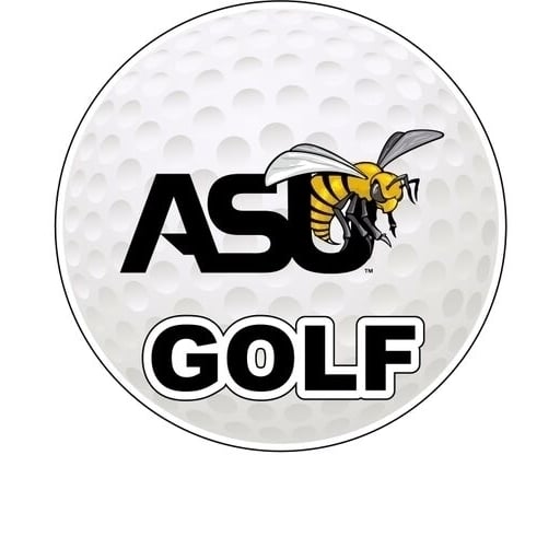 Alabama State University 4-Inch Round Golf NCAA Fairway Fervor Vinyl Decal Sticker Image 1