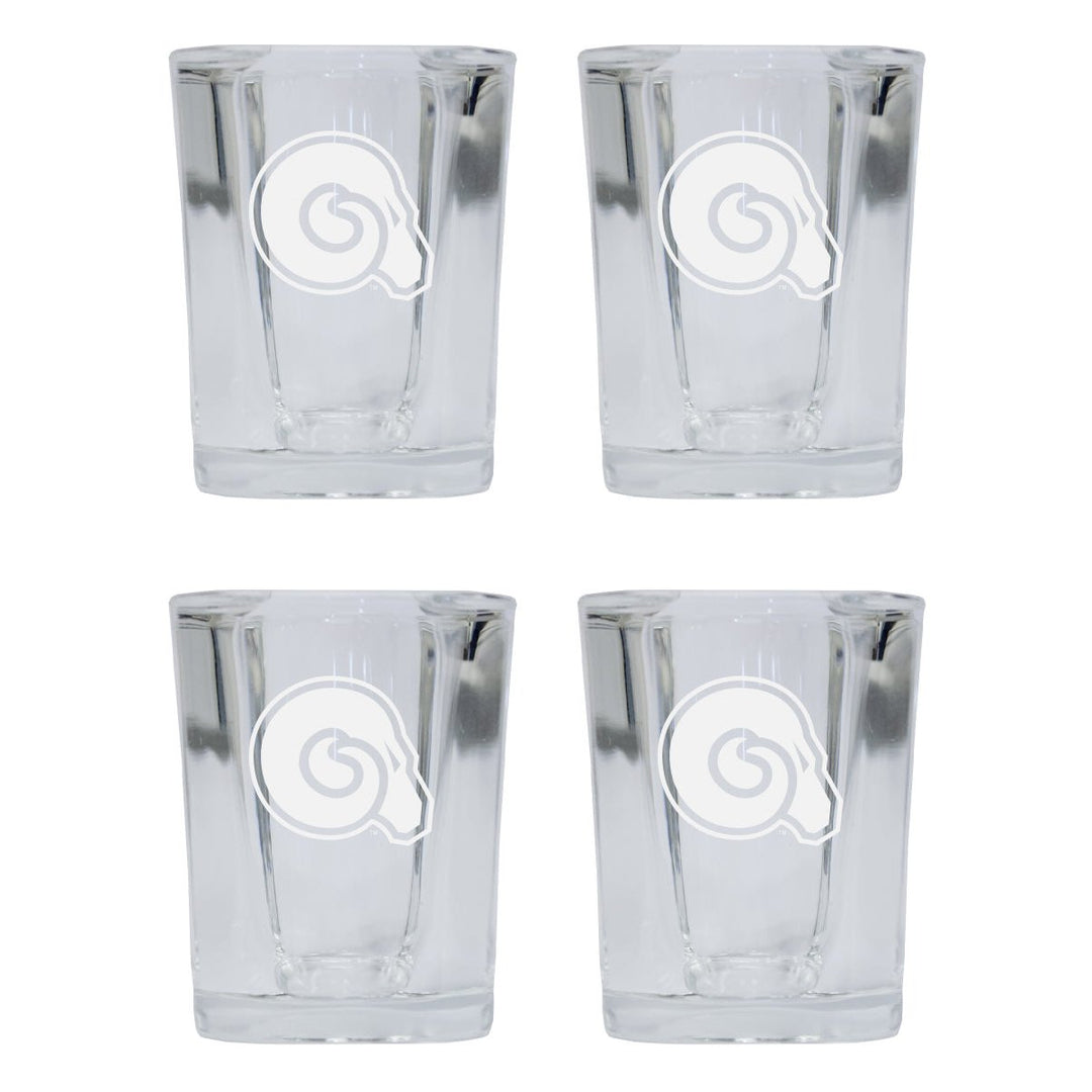 Albany State University NCAA Collectors Edition 2oz Square Shot Glass - Laser Etched Logo 4-Pack Image 1