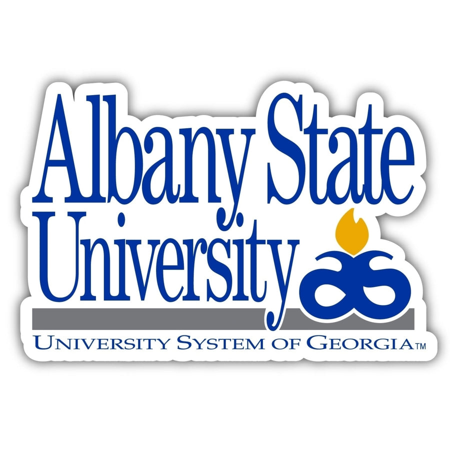 Albany State University 4-Inch Elegant School Logo NCAA Vinyl Decal Sticker for Fans, Students, and Alumni Image 1