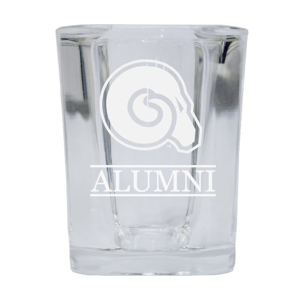 NCAA Albany State University Alumni 2oz Laser Etched Square Shot Glass Image 1