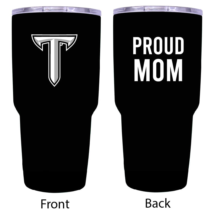 Troy University Proud Mom 24 oz Insulated Stainless Steel Tumbler - Black Image 1