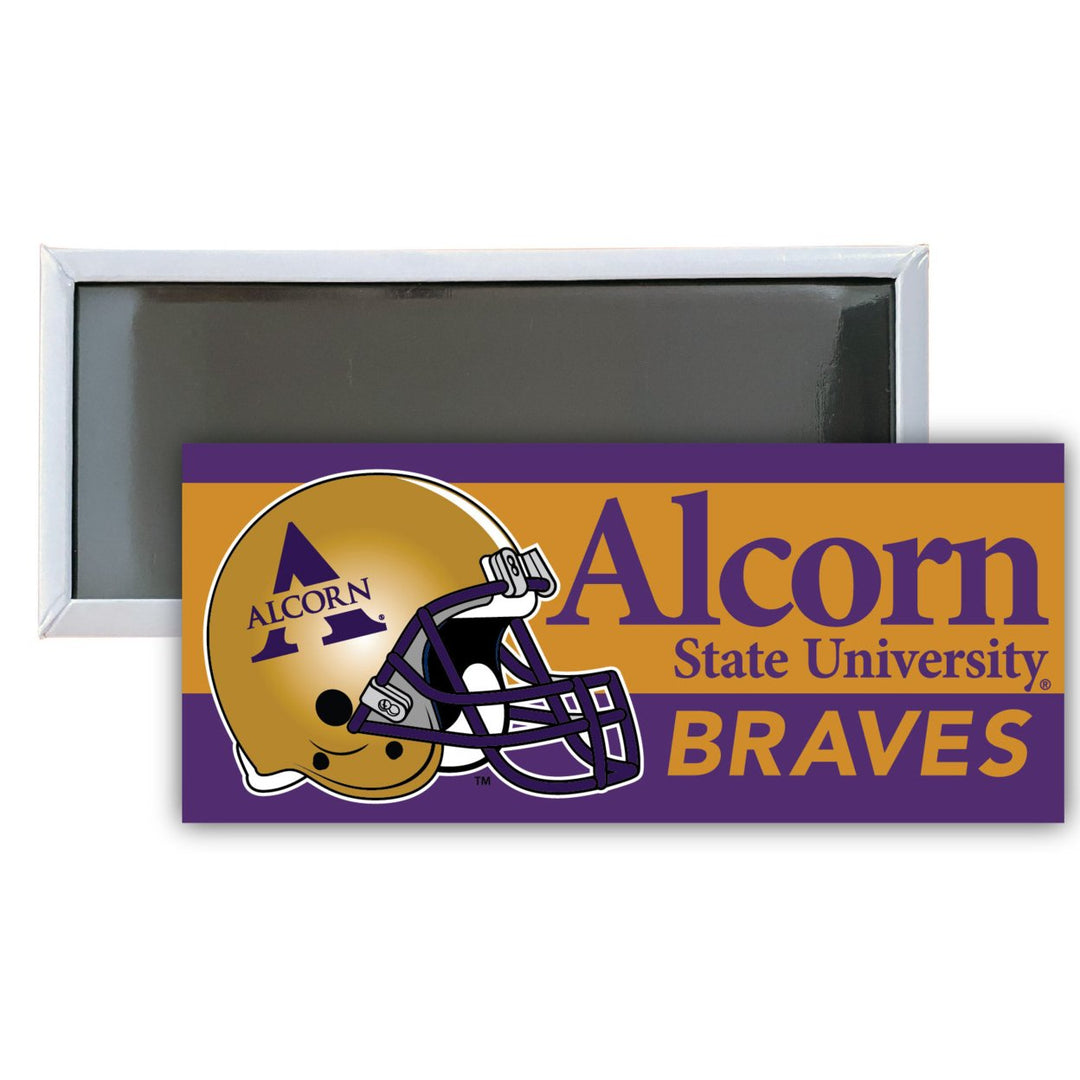 Alcorn State Braves 4.75 x 2-Inch NCAA Vibrant Collegiate Fridge Magnet - Multi-Surface Team Pride Accessory Single Unit Image 1