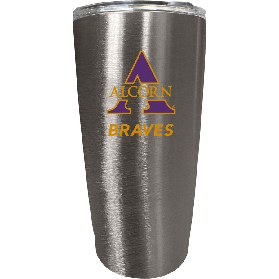 Alcorn State Braves 16 oz Insulated Stainless Steel Tumbler colorless Image 1