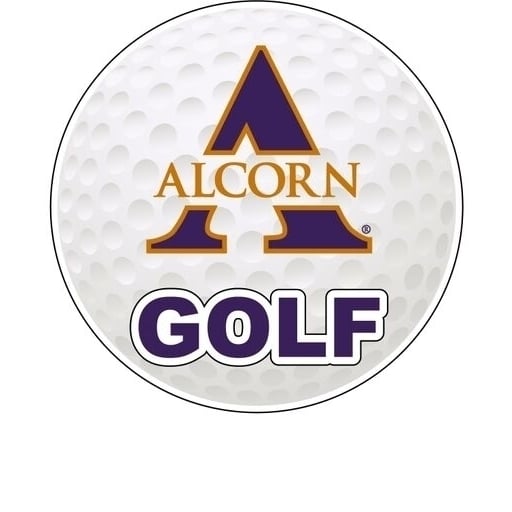 Alcorn State Braves 4-Inch Round Golf NCAA Fairway Fervor Vinyl Decal Sticker Image 1