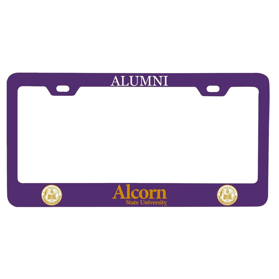 NCAA Alcorn State Braves Alumni License Plate Frame - Colorful Heavy Gauge Metal, Officially Licensed Image 1