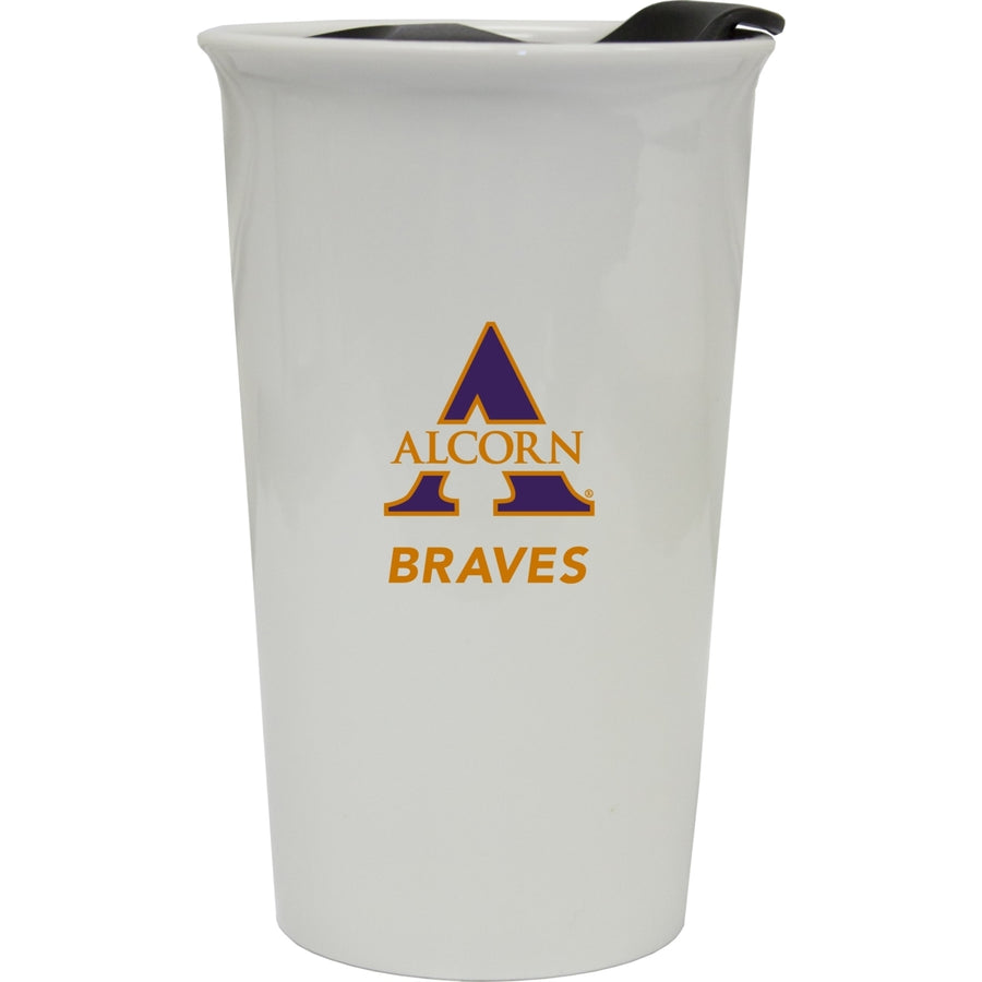 Alcorn State Braves Double Walled Ceramic Tumbler Image 1