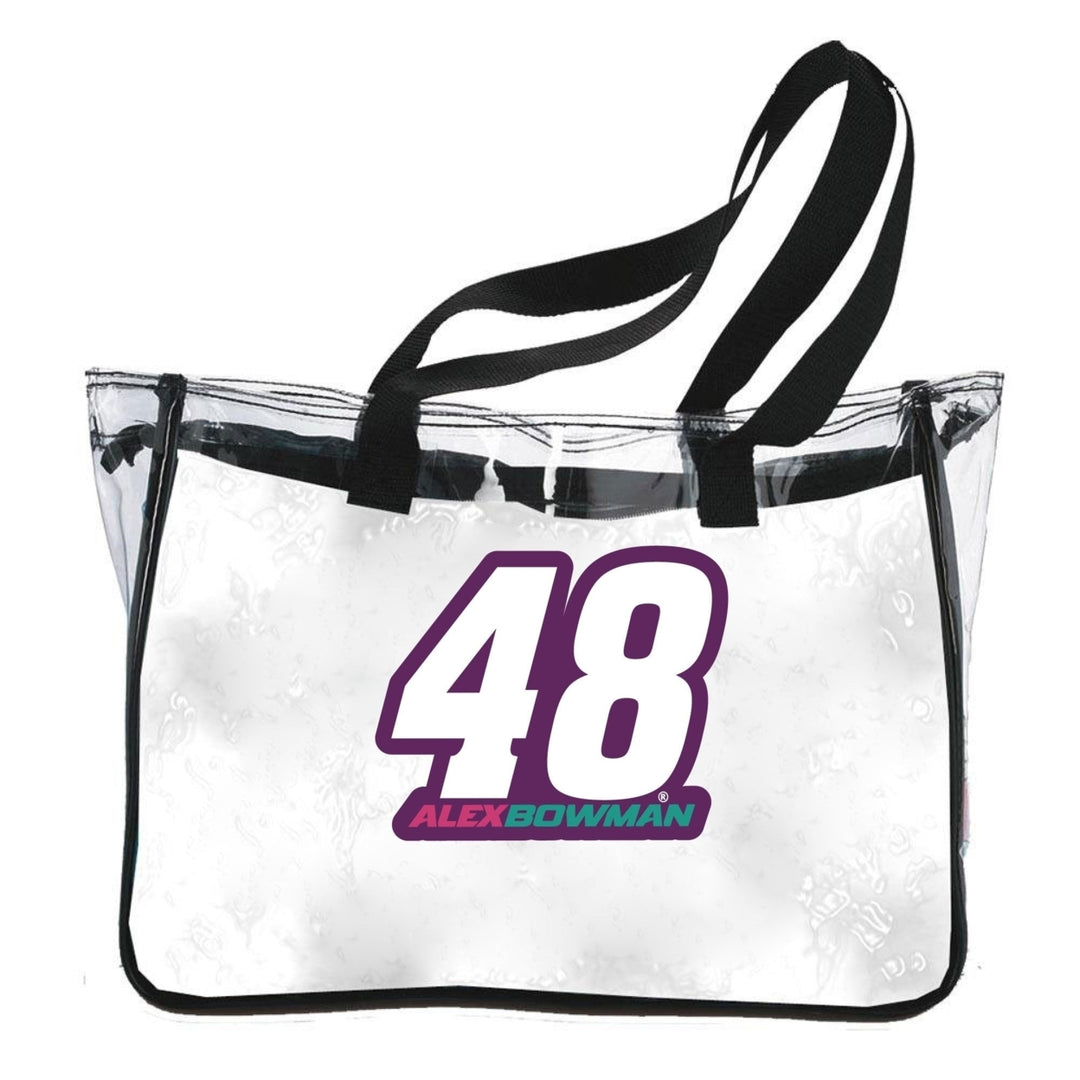 Alex Bowman 48 Clear Tote Bag Image 1