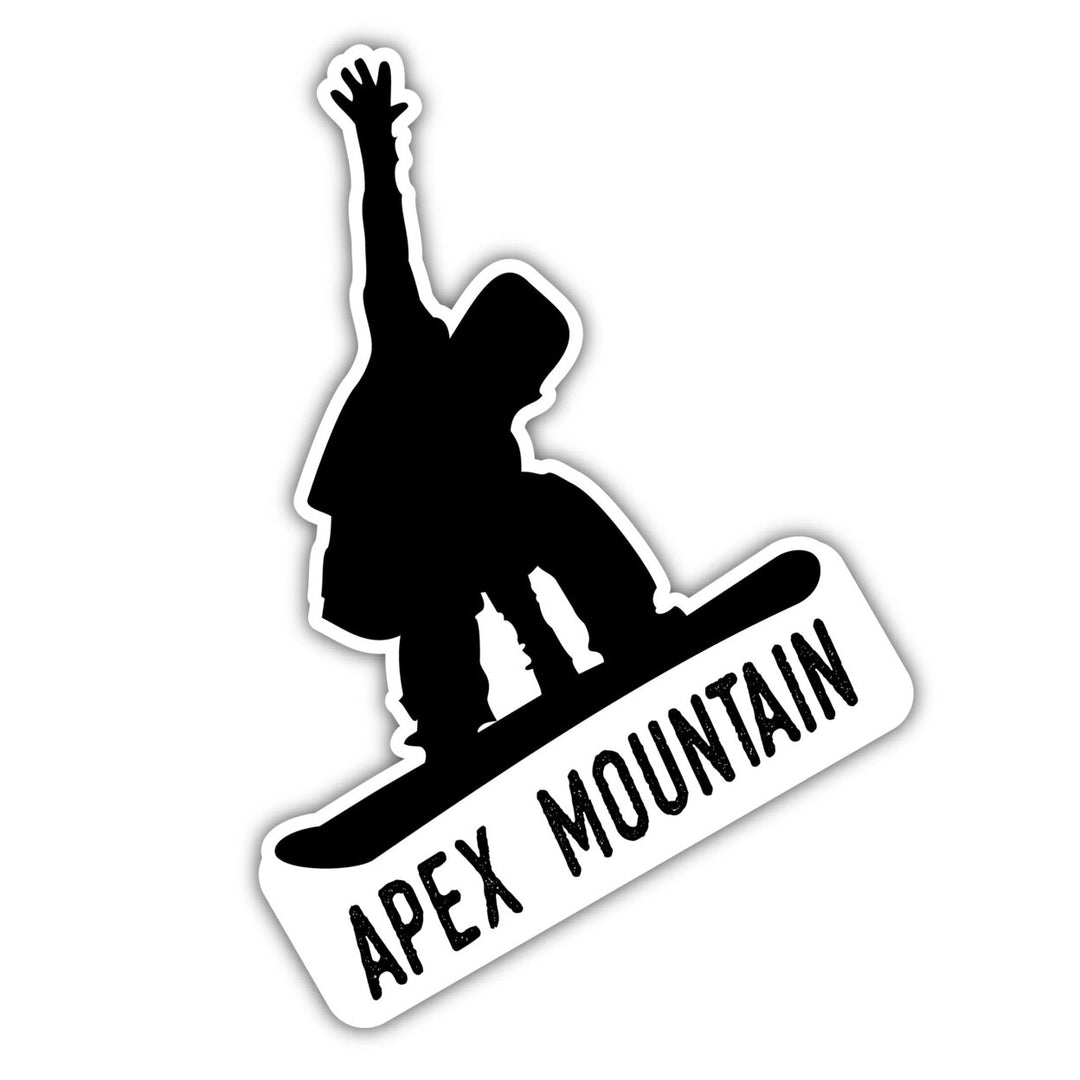 Apex Mountain British Columbia Ski Adventures Souvenir 4 Inch Vinyl Decal Sticker Board Design Image 1