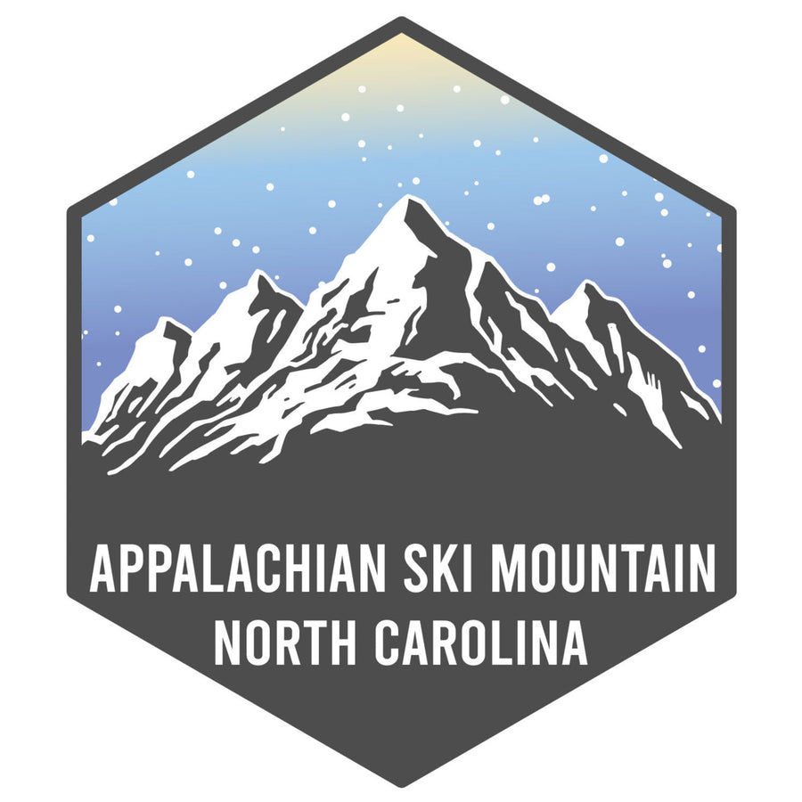 Appalachian Ski Mountain North Carolina Ski Adventures Souvenir 4 Inch Vinyl Decal Sticker Image 1