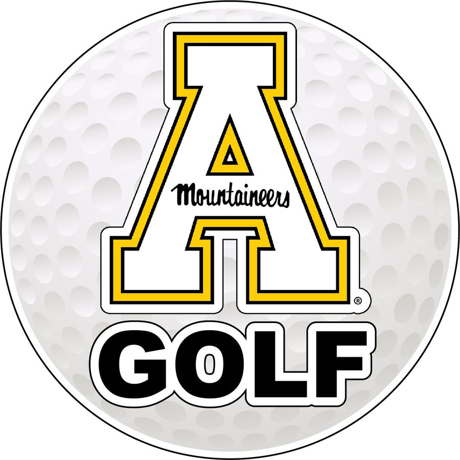 Appalachian State 4-Inch Round Golf NCAA Fairway Fervor Vinyl Decal Sticker Image 1