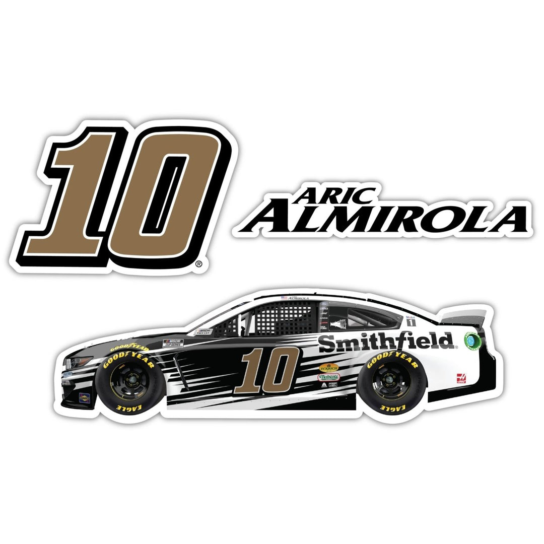 Aric Almirola 10 3 Pack Laser Cut Decal Image 1