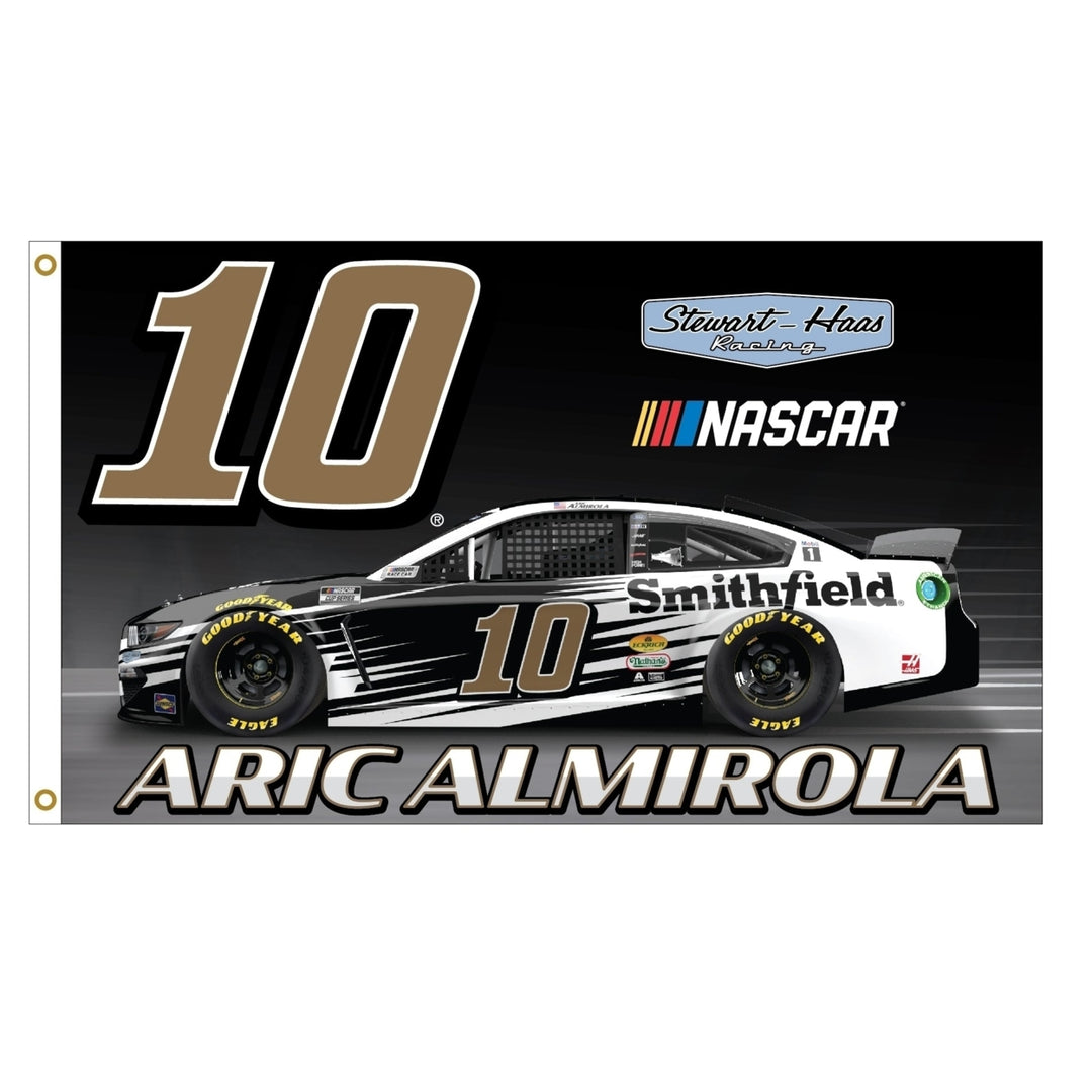 Aric Almirola 10 NASCAR Cup Series 3x5 Flag for 2021 Image 1