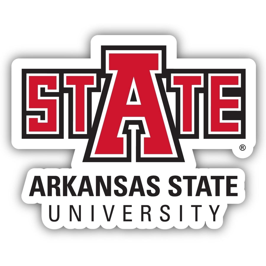 Arkansas State 4-Inch Elegant School Logo NCAA Vinyl Decal Sticker for Fans, Students, and Alumni Image 1