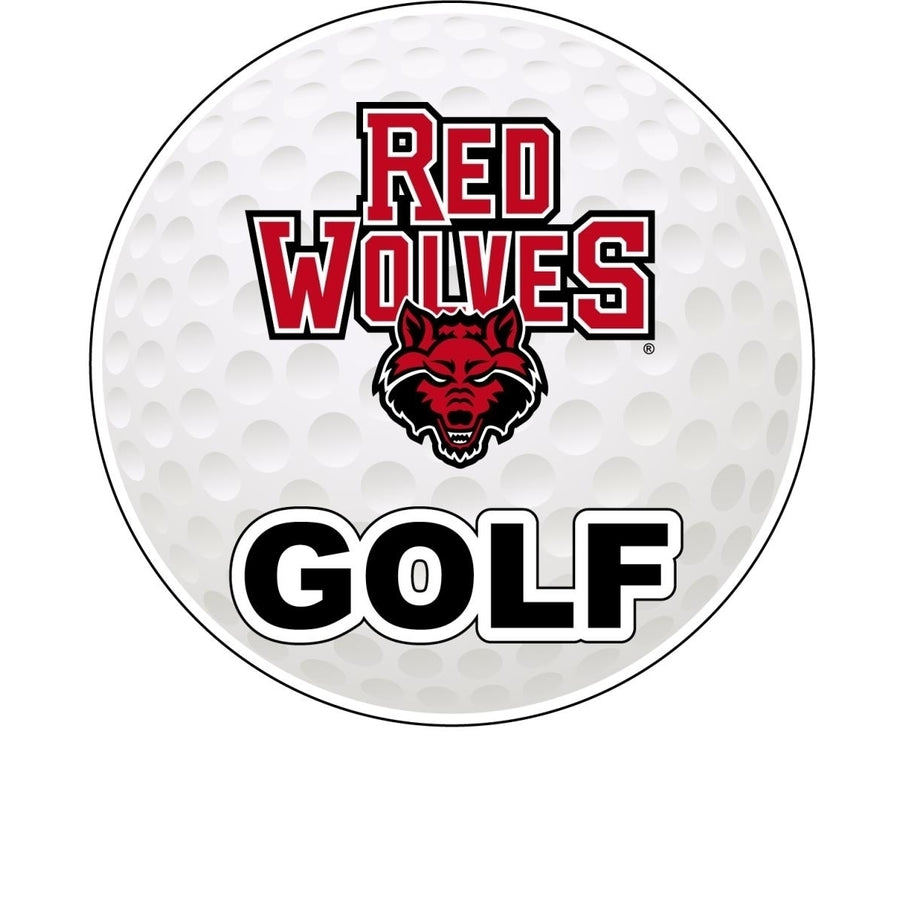 Arkansas State 4-Inch Round Golf NCAA Fairway Fervor Vinyl Decal Sticker Image 1