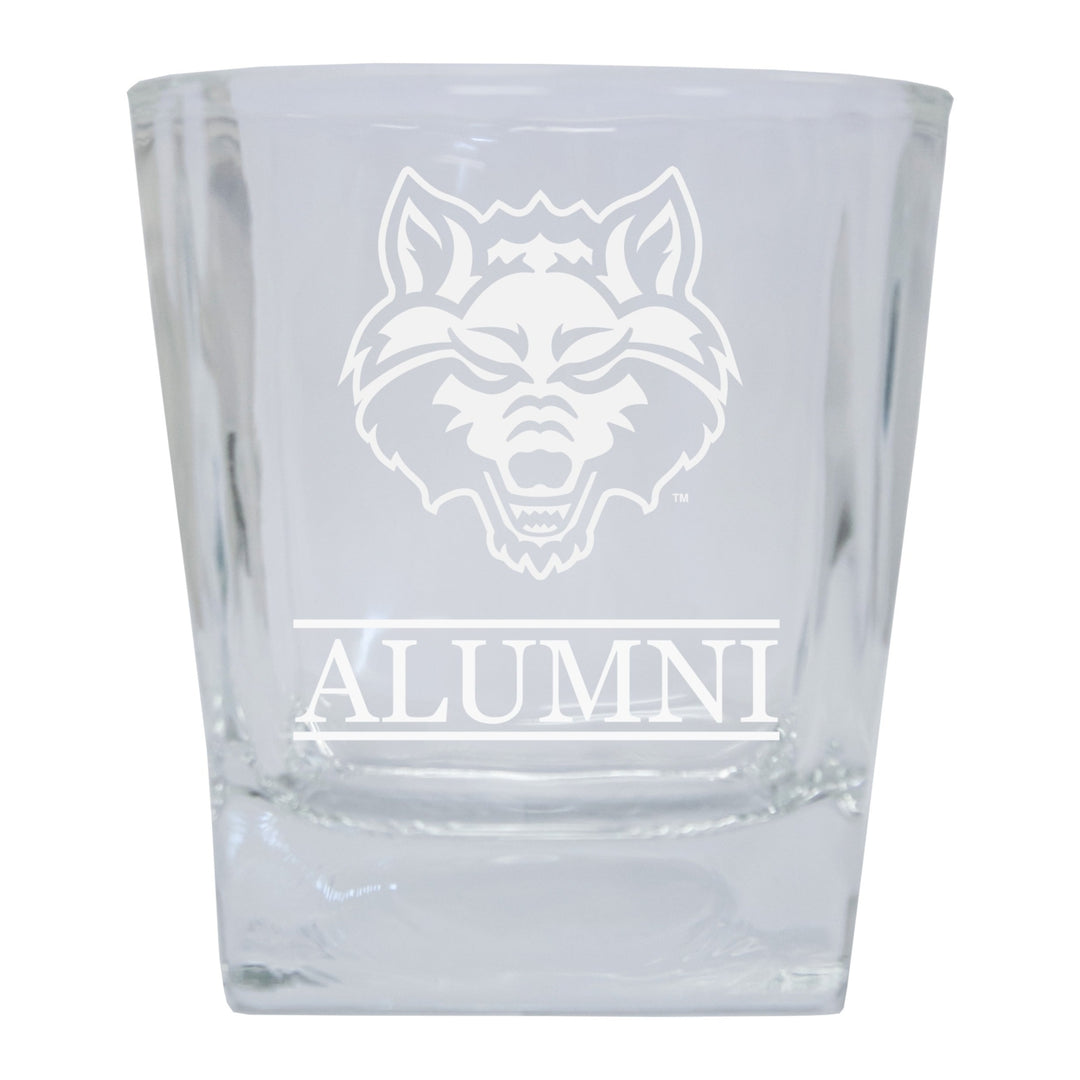 Arkansas State 2-Pack Alumni Elegance 10oz Etched Glass Tumbler Image 1