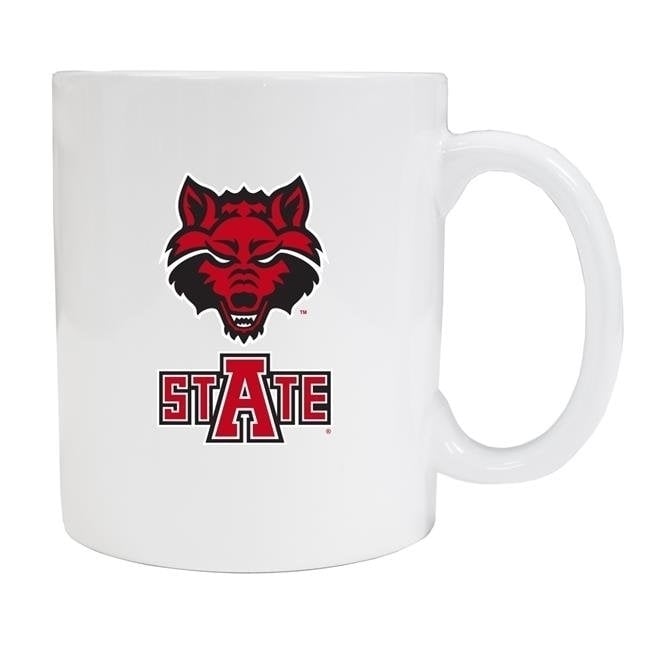 Arkansas State White Ceramic NCAA Fan Mug 2-Pack (White) Image 1