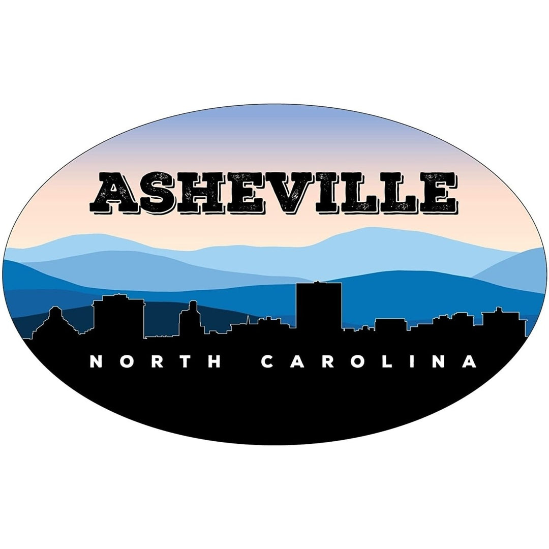 Asheville North Carolina Blue Ridge Mountain Decal Image 1