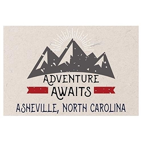 Asheville North Carolina Souvenir 2x3 Inch Fridge Magnet Adventure Awaits Design Image 1