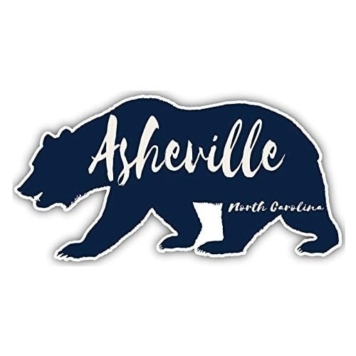 Asheville North Carolina Souvenir 3x1.5-Inch Fridge Magnet Bear Design Image 1