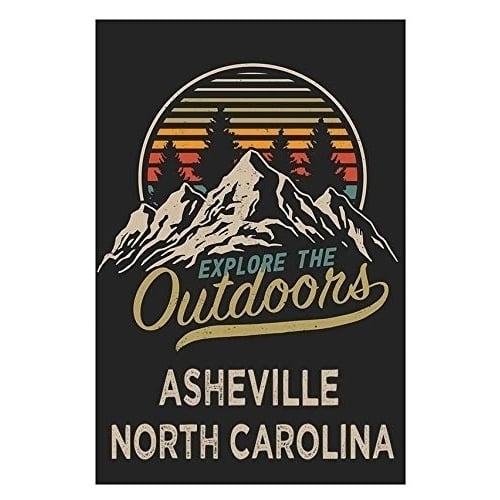 Asheville North Carolina Souvenir 2x3-Inch Fridge Magnet Explore The Outdoors Image 1