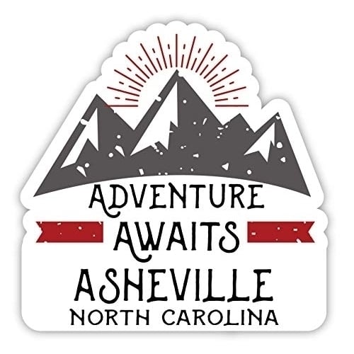 Asheville North Carolina Souvenir 4-Inch Fridge Magnet Adventure Awaits Design Image 1