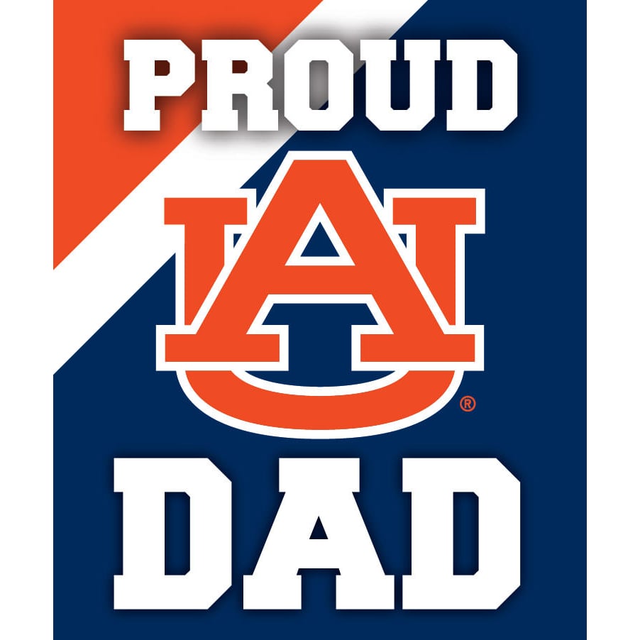 Auburn Tigers 5x6-Inch Proud Dad NCAA - Durable School Spirit Vinyl Decal Perfect Image 1