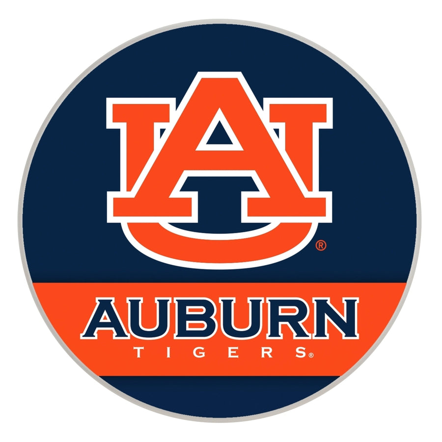 Auburn Tigers Officially Licensed Paper Coasters (4-Pack) - Vibrant, Furniture-Safe Design Image 1