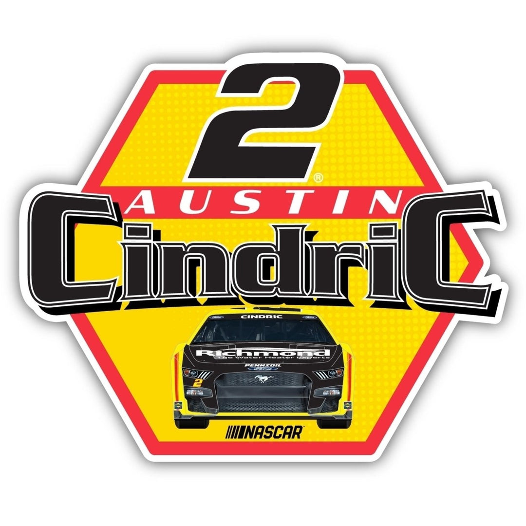 Austin Cindric 2 NASCAR Laser Cut Decal Image 1