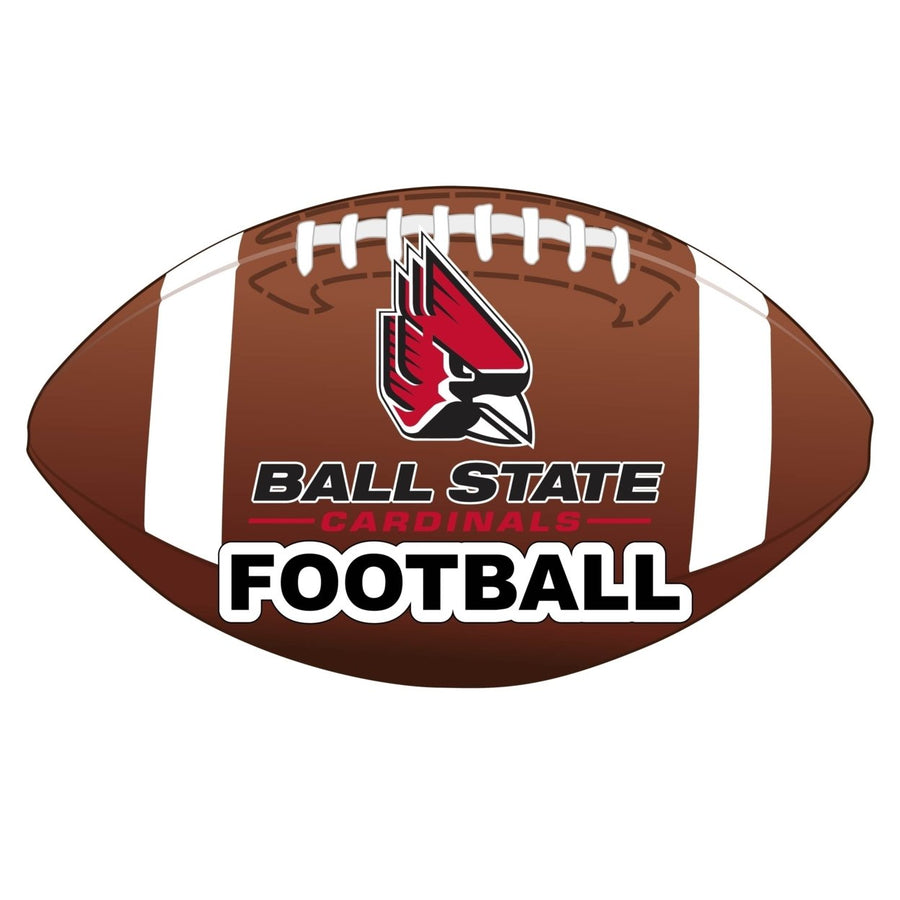 Ball State University 4-Inch Round Football NCAA Gridiron Glory Vinyl Decal Sticker Image 1