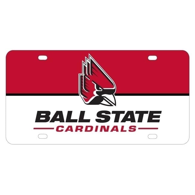 NCAA Ball State University Metal License Plate - Lightweight, Sturdy and Versatile Image 1