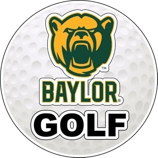 Baylor Bears 4-Inch Round Golf NCAA Fairway Fervor Vinyl Decal Sticker Image 1