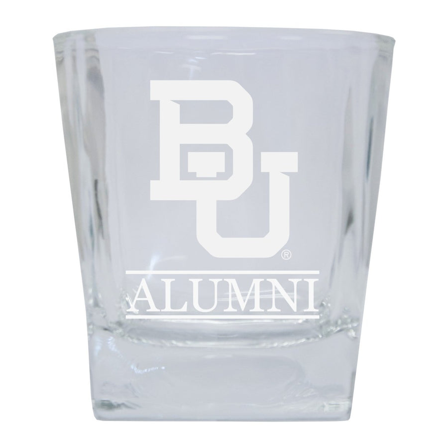 Baylor Bears 4-Pack Alumni Elegance 10oz Etched Glass Tumbler Image 1