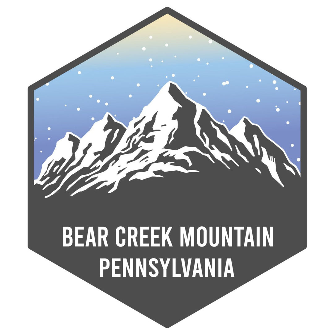 Bear Creek Mountain Pennsylvania Ski Adventures Souvenir 4 Inch Vinyl Decal Sticker Image 1