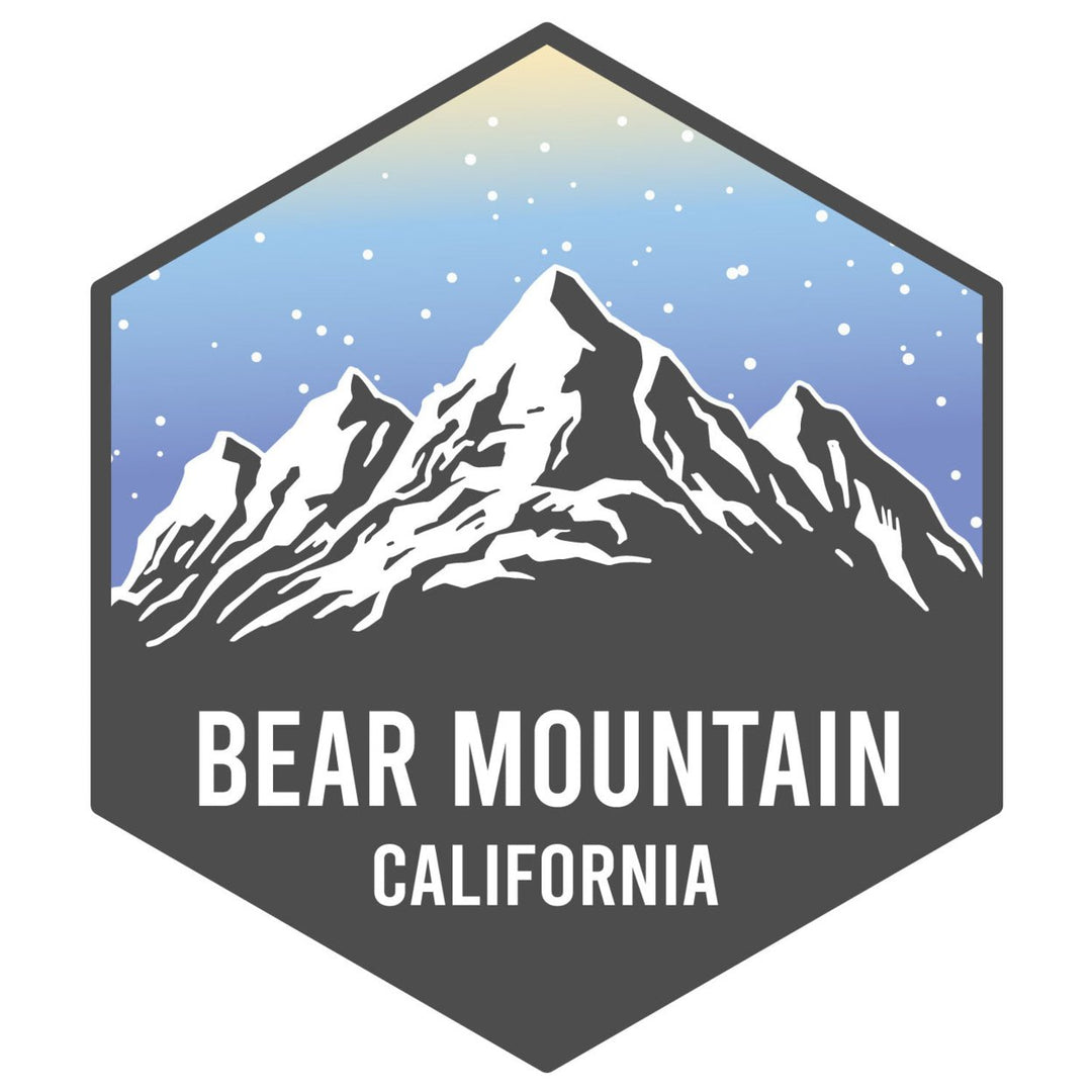 Bear Mountain California Ski Adventures Souvenir 4 Inch Vinyl Decal Sticker Image 1