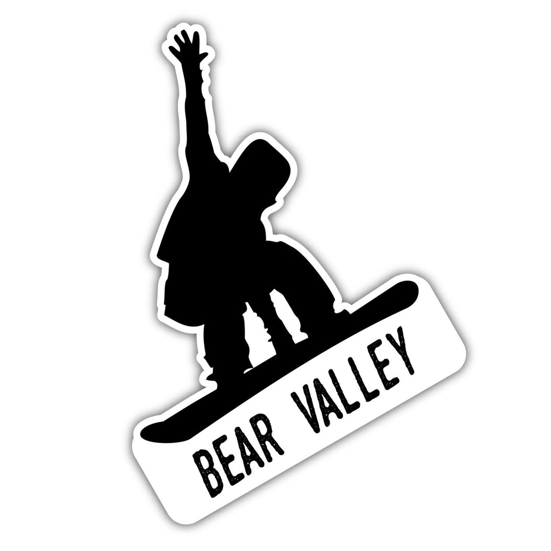 Bear Valley California Ski Adventures Souvenir Approximately 5 x 2.5-Inch Vinyl Decal Sticker Goggle Design Image 1