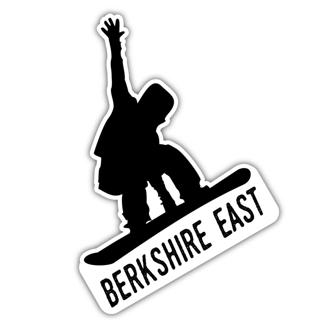 Berkshire East Massachusetts Ski Adventures Souvenir 4 Inch Vinyl Decal Sticker Board Design Image 1