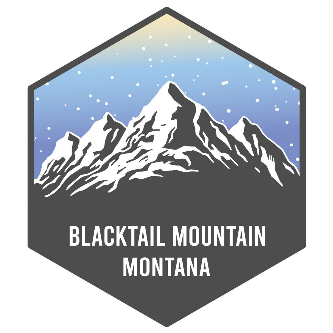 Blacktail Mountain Montana Ski Adventures Souvenir 4 Inch Vinyl Decal Sticker Image 1