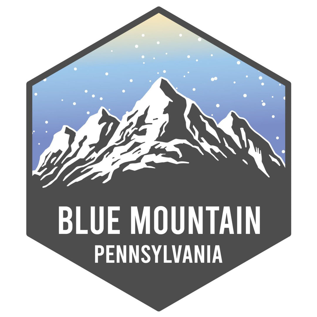 Blue Mountain Pennsylvania Ski Adventures Souvenir 4 Inch Vinyl Decal Sticker Image 1