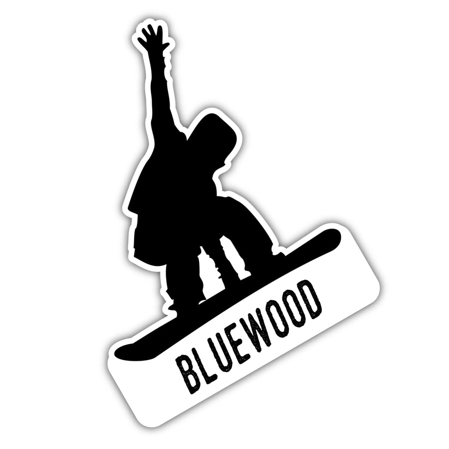 Bluewood Washington Ski Adventures Souvenir Approximately 5 x 2.5-Inch Vinyl Decal Sticker Goggle Design Image 1