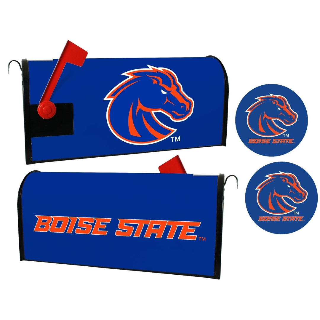 Boise State Broncos NCAA Officially Licensed Mailbox Cover and Sticker Set Image 1