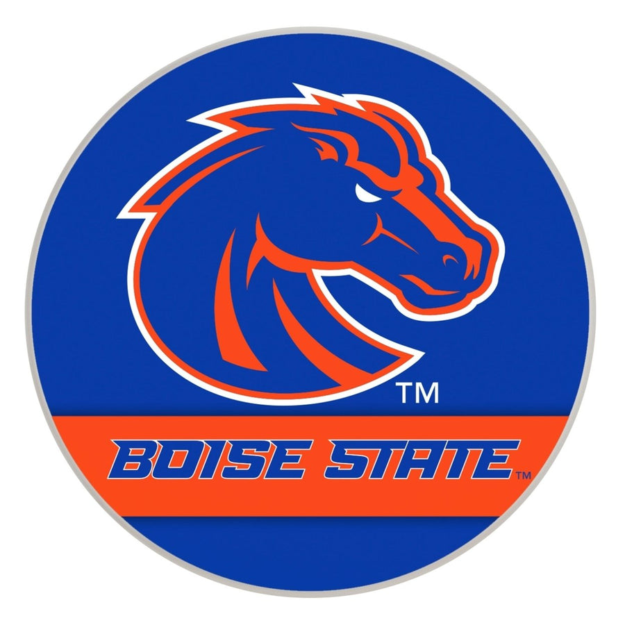 Boise State Broncos Officially Licensed Paper Coasters (4-Pack) - Vibrant, Furniture-Safe Design Image 1