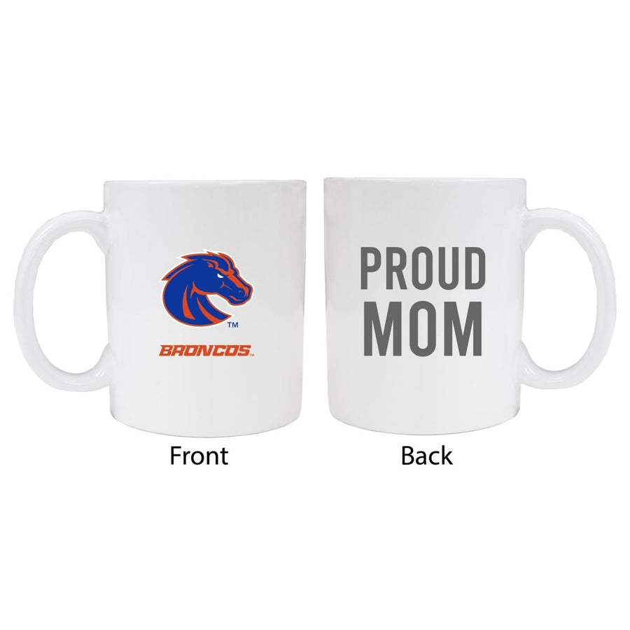 Boise State Broncos Proud Mom Ceramic Coffee Mug - White Image 1