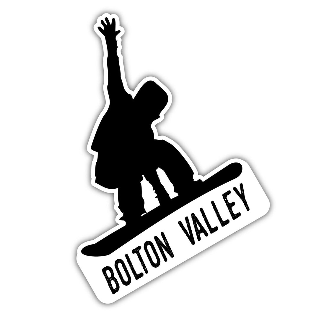 Bolton Valley Vermont Ski Adventures Souvenir 4 Inch Vinyl Decal Sticker Mountain Design Image 1